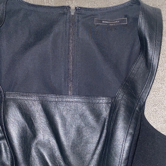 Bcbgmaxazria leather top/dress - Picture 2 of 2